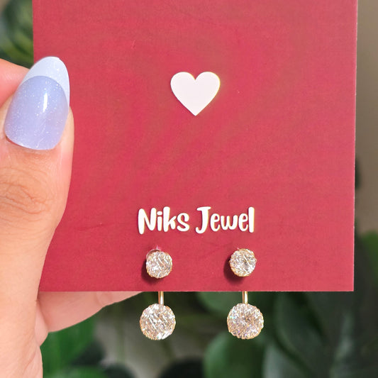 Textured Ball Drop Earrings.