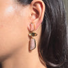 Blush Pink Statement Drop Earrings.