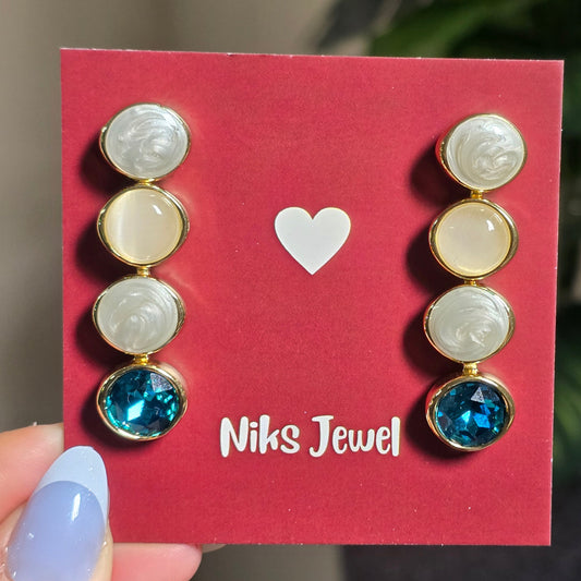 Statement 4-Tier Cascade Earring.