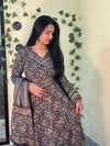 Full-sleeves Pure Cotton Anarkali Set