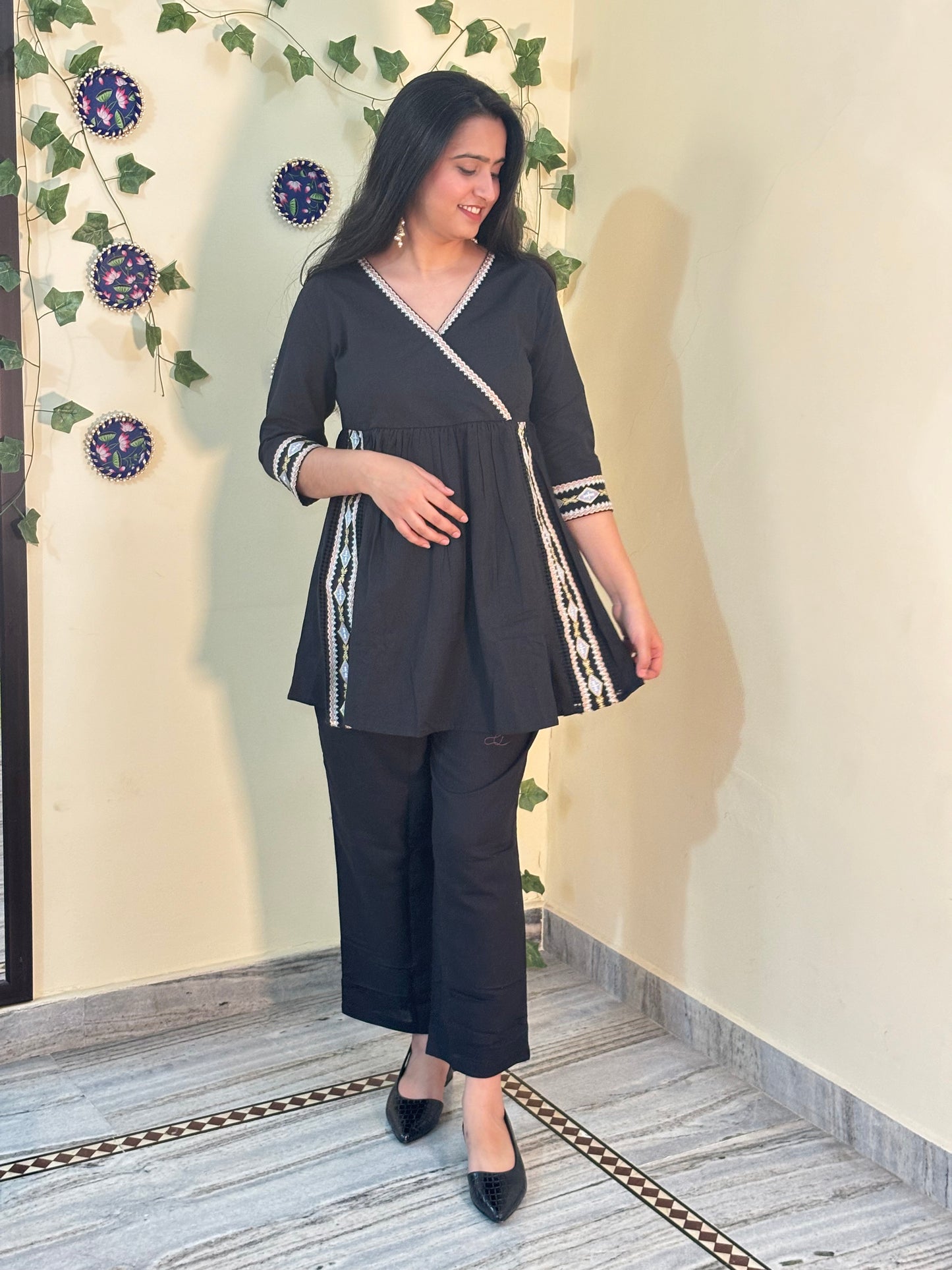 Cotton Flex Indo-Western Two piece Set