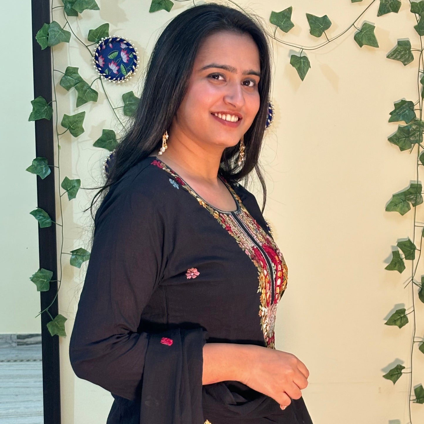 Mul-mul Cotton Embroidered Set