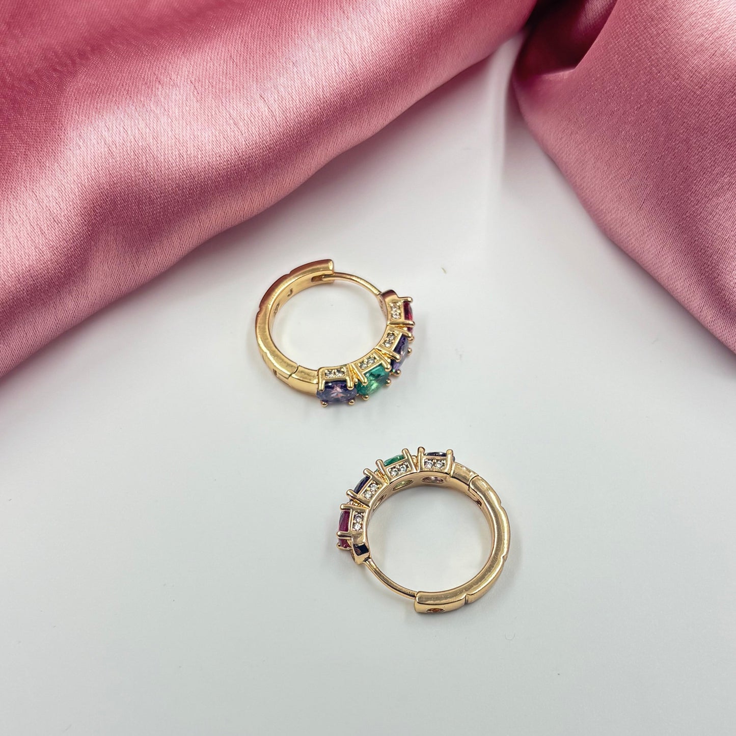 Gold look-alike Small Hoop - Multi