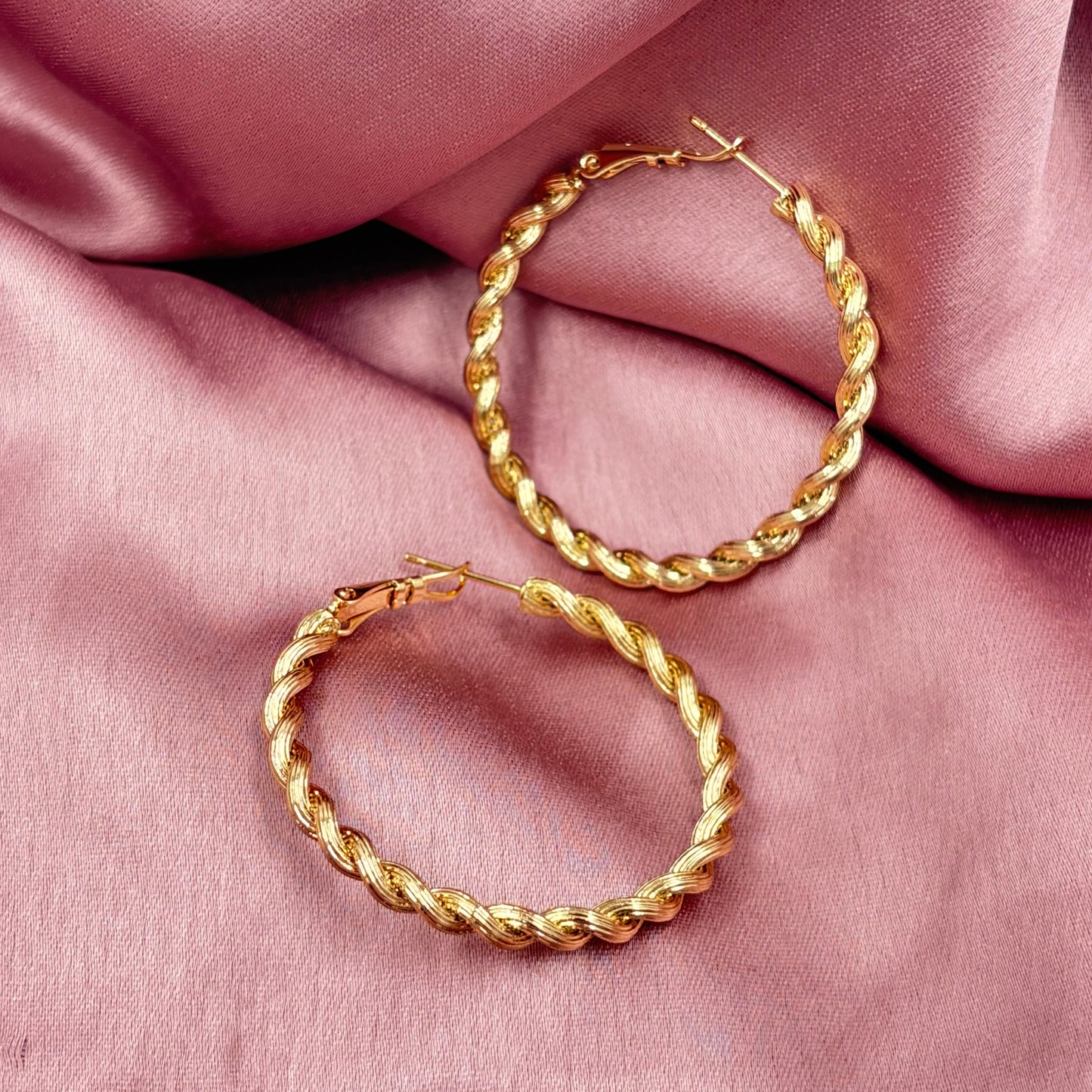 Spiral Hoops - Rose Gold