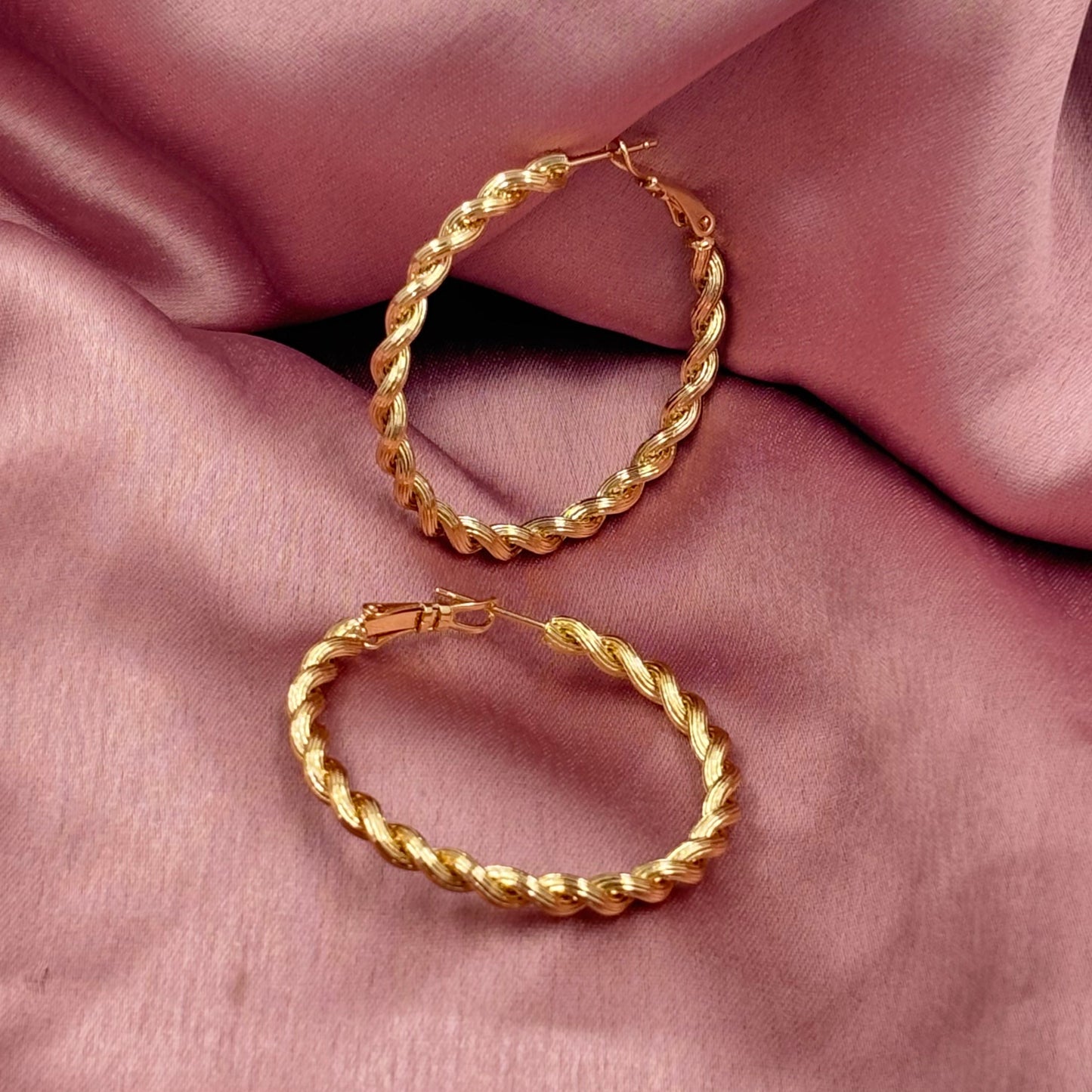 Spiral Hoops - Rose Gold