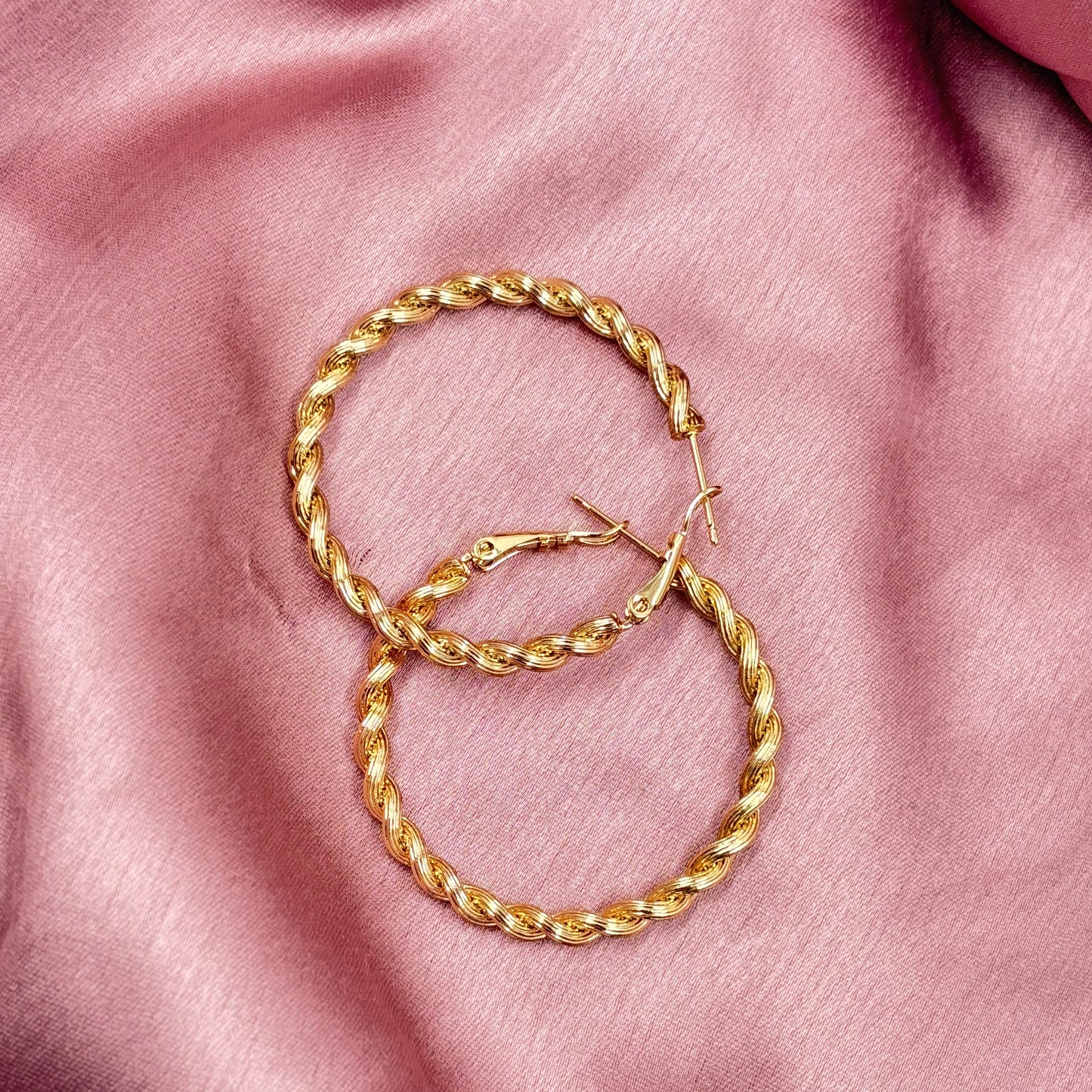 Spiral Hoops - Rose Gold