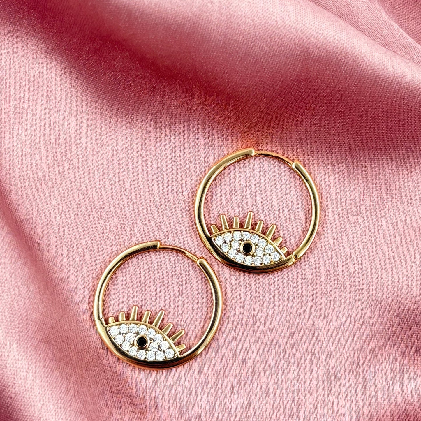 Evil Eye Hoop Earrings