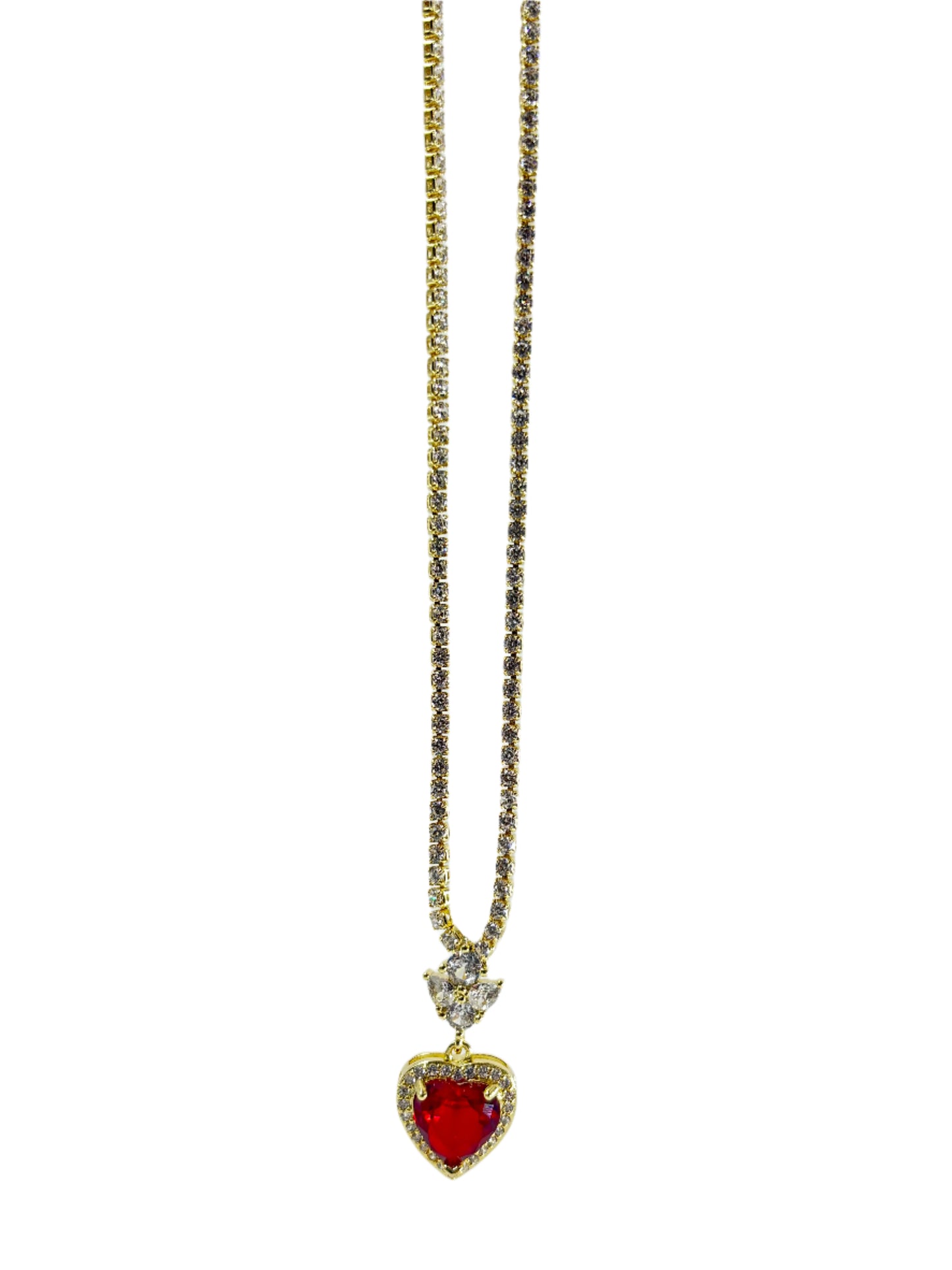 Red Heart Pendant Necklace
