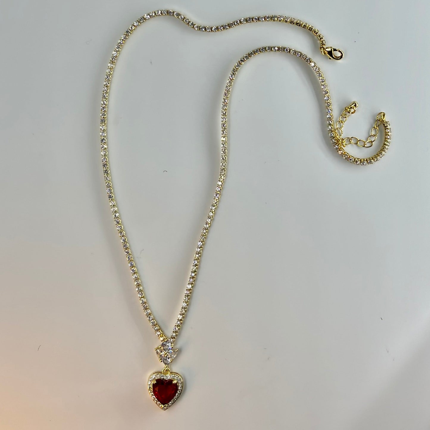Red Heart Pendant Necklace