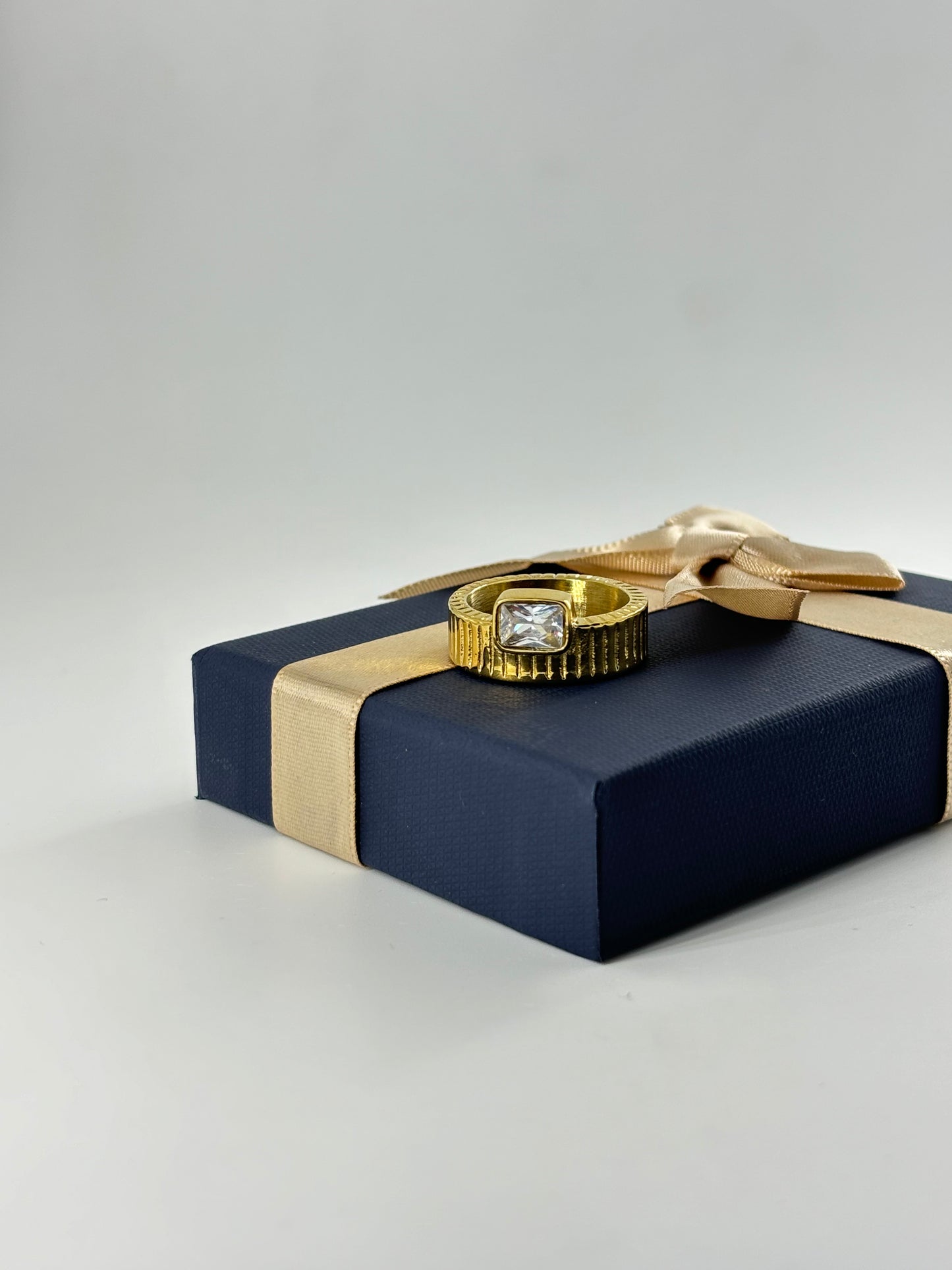 Textured Gold Band Ring