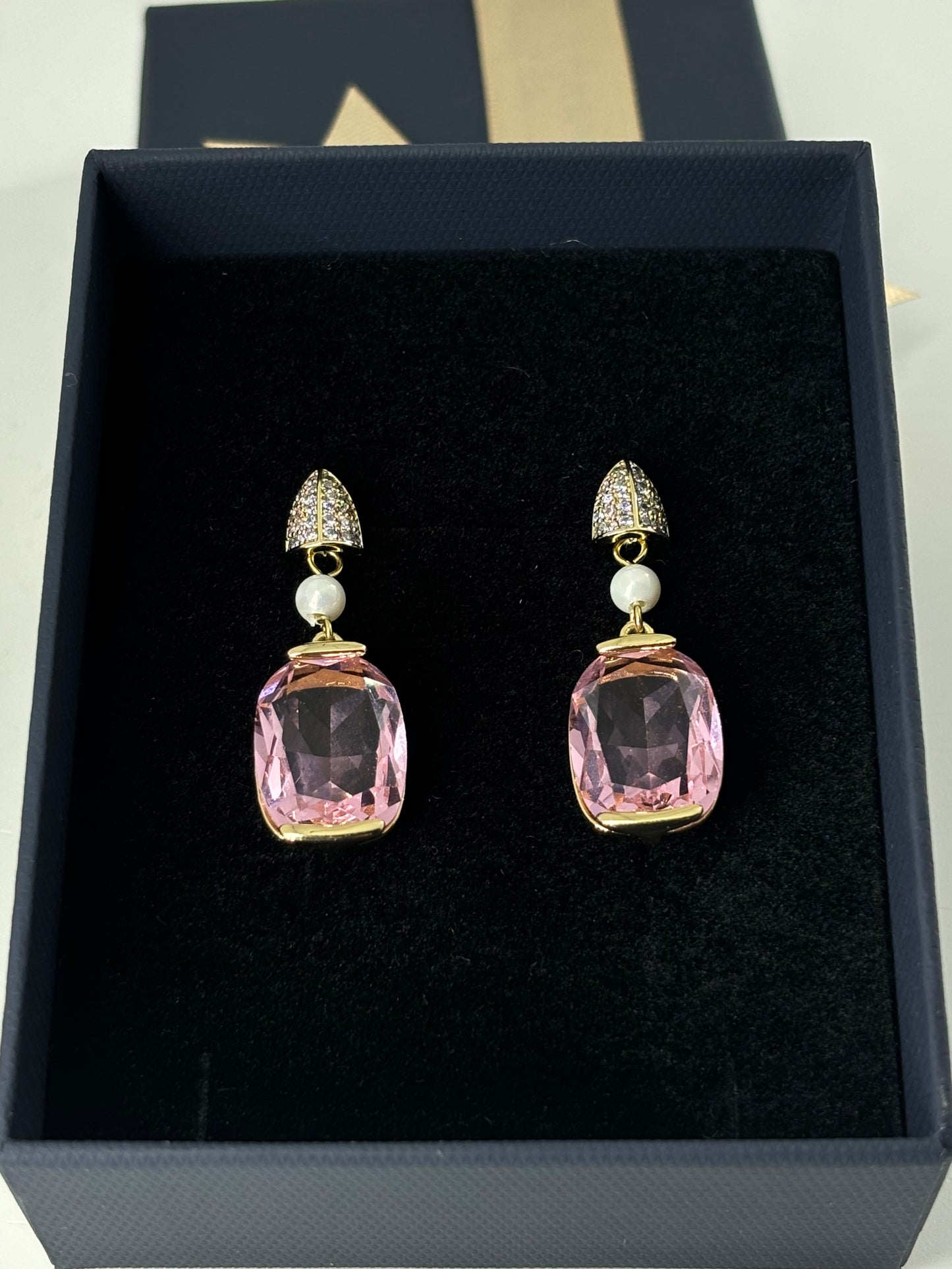 Pink Crystal Earring