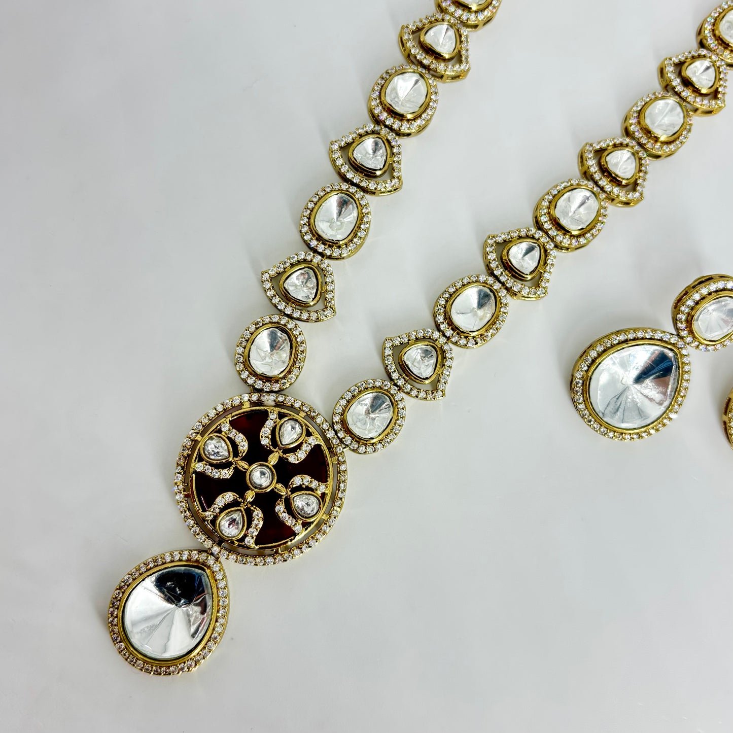 Polki Kundan Necklace Set