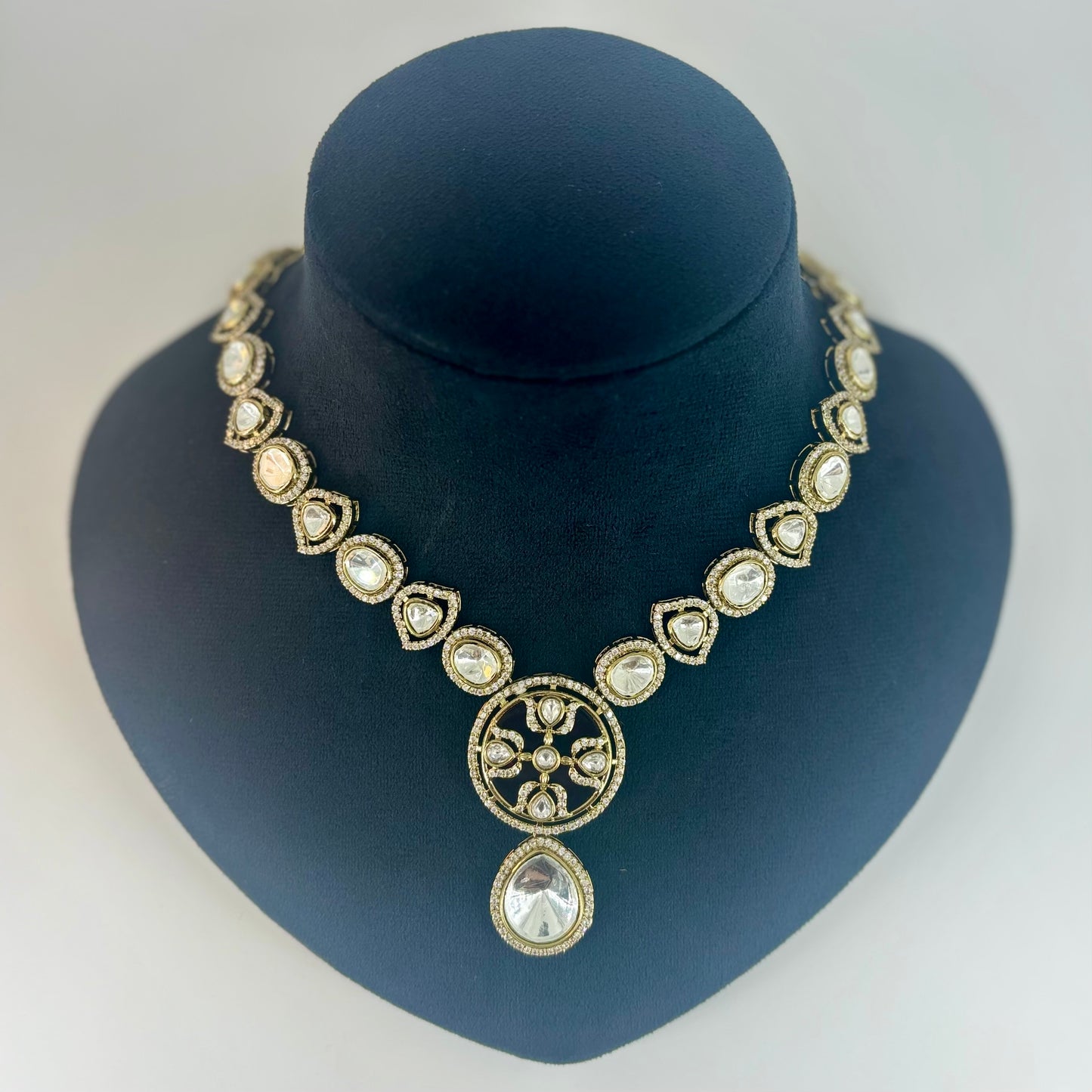 Polki Kundan Necklace Set