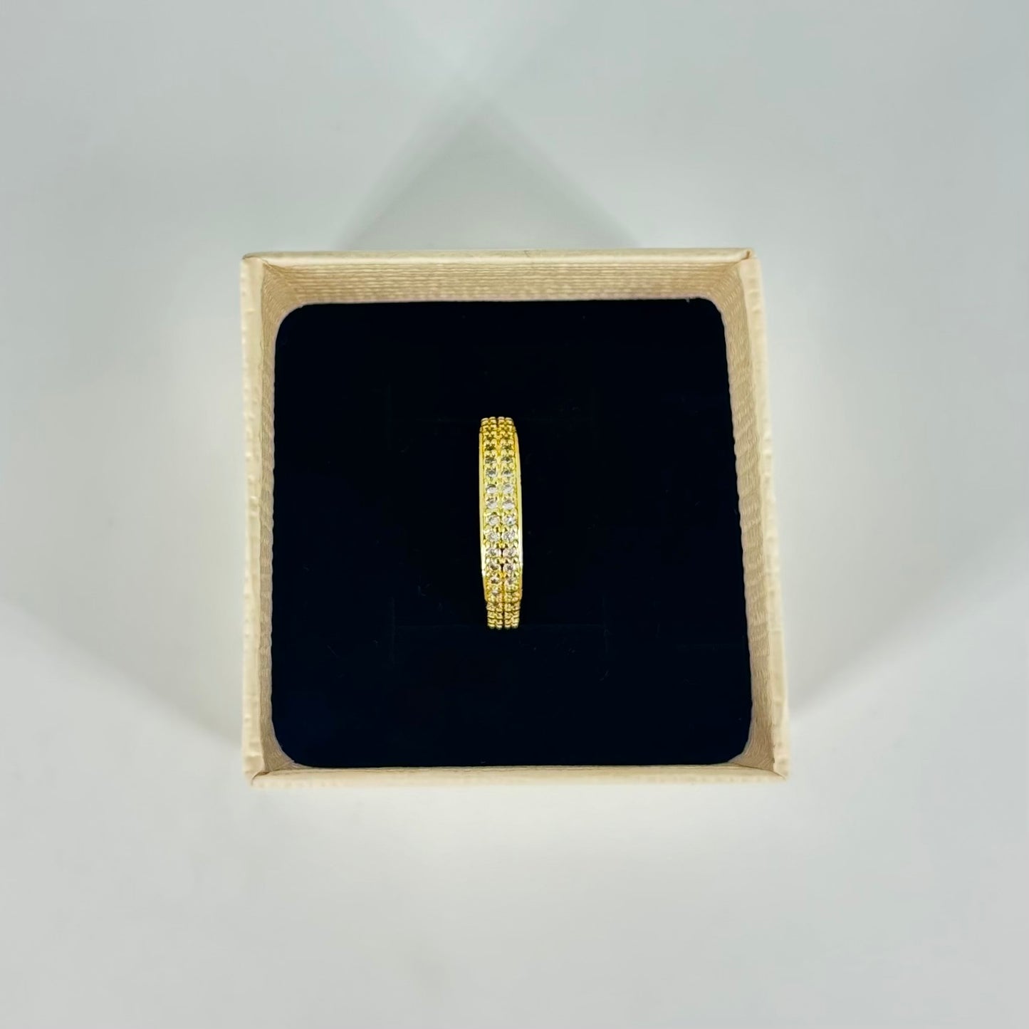 Classic Gold-Plated CZ Ring combo Set