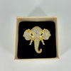 Royal Elephant Gold-Plated Ring