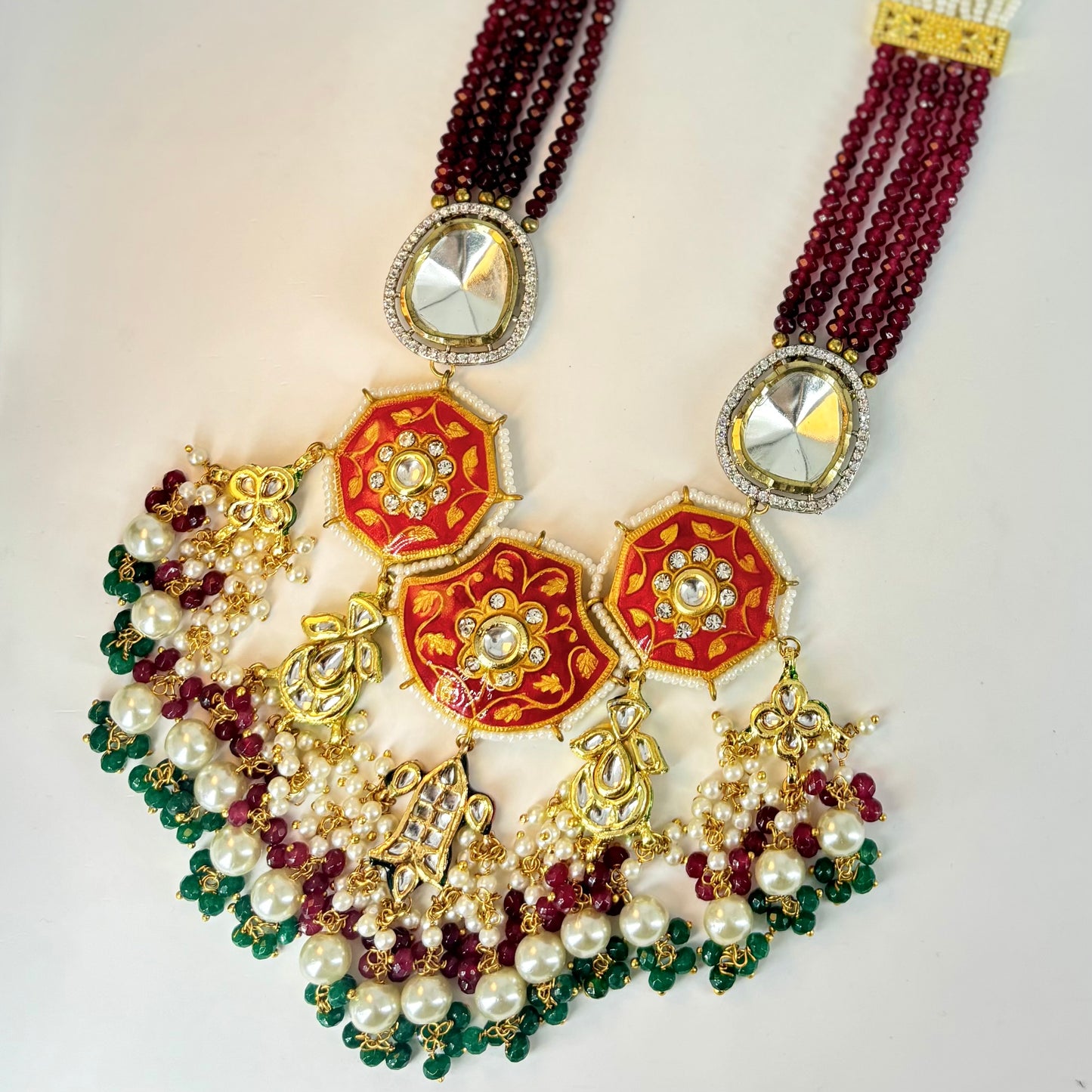 Meenakari & Polki Kundan Necklace