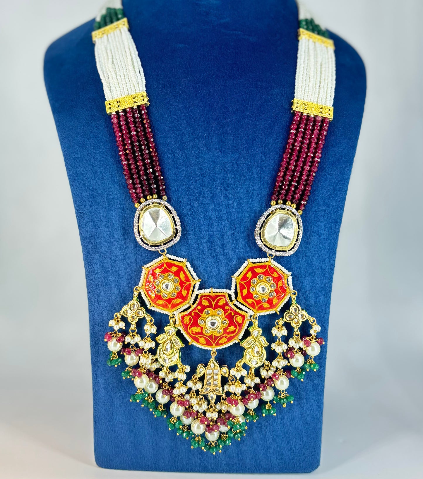 Meenakari & Polki Kundan Necklace