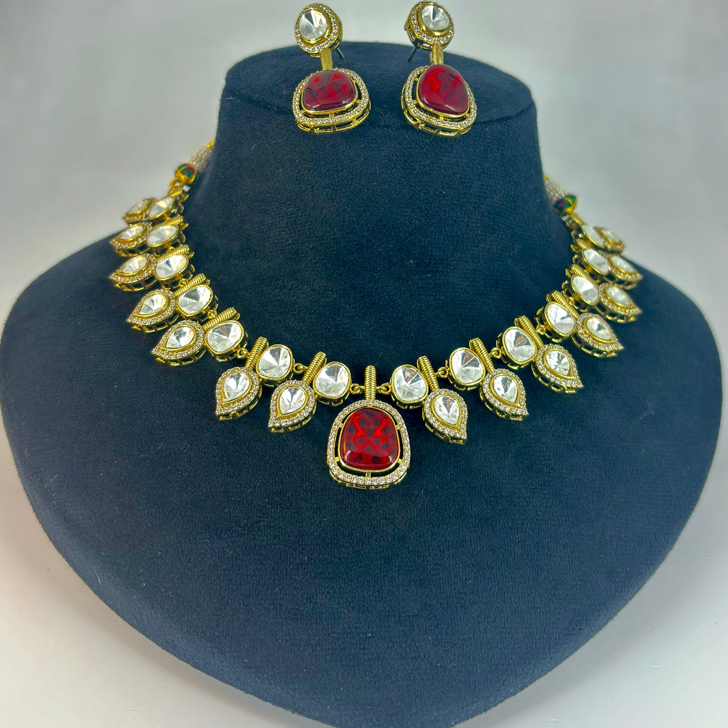 Polki Kundan necklace set