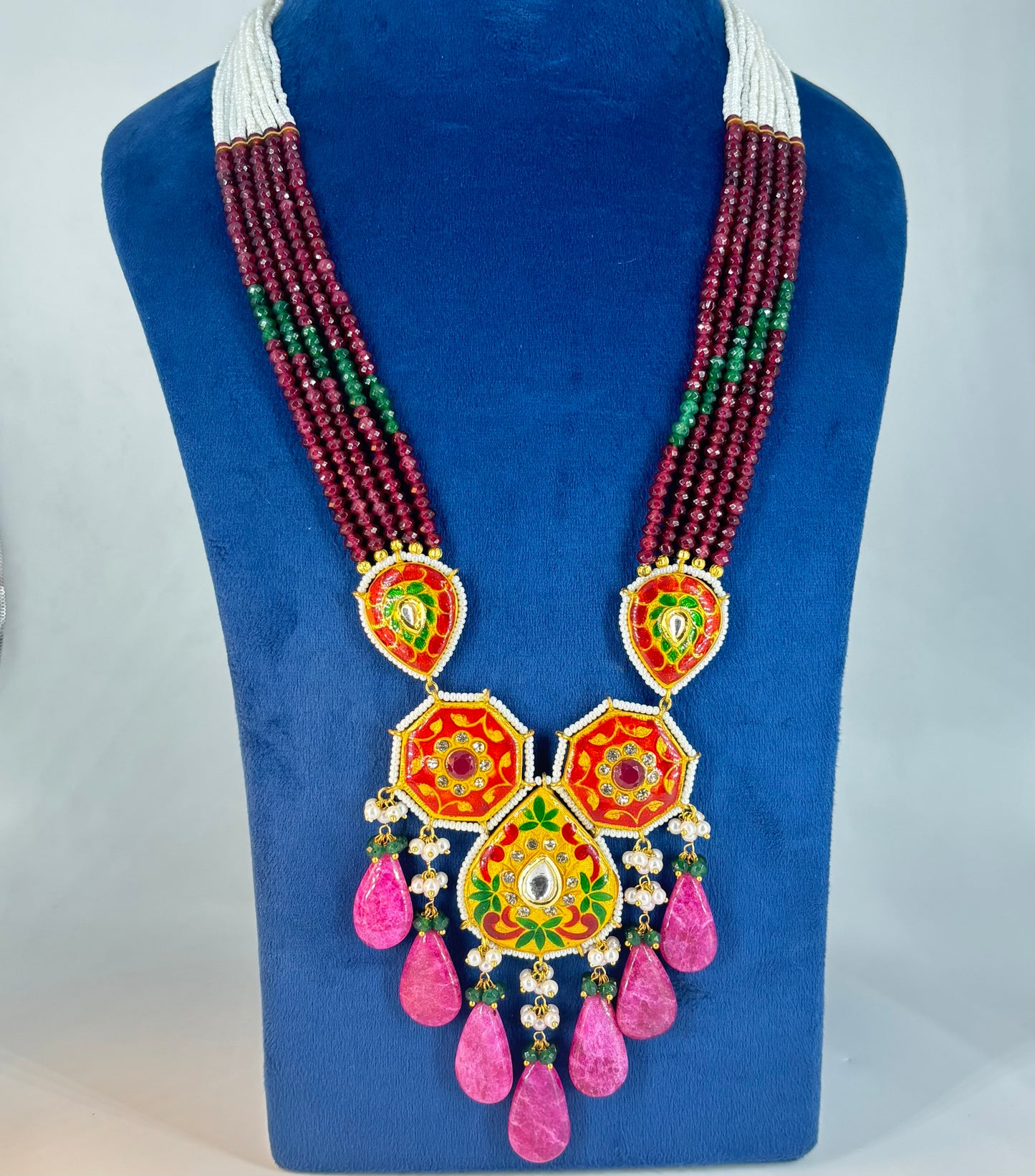 Meenakari & Kundan Beaded Necklace
