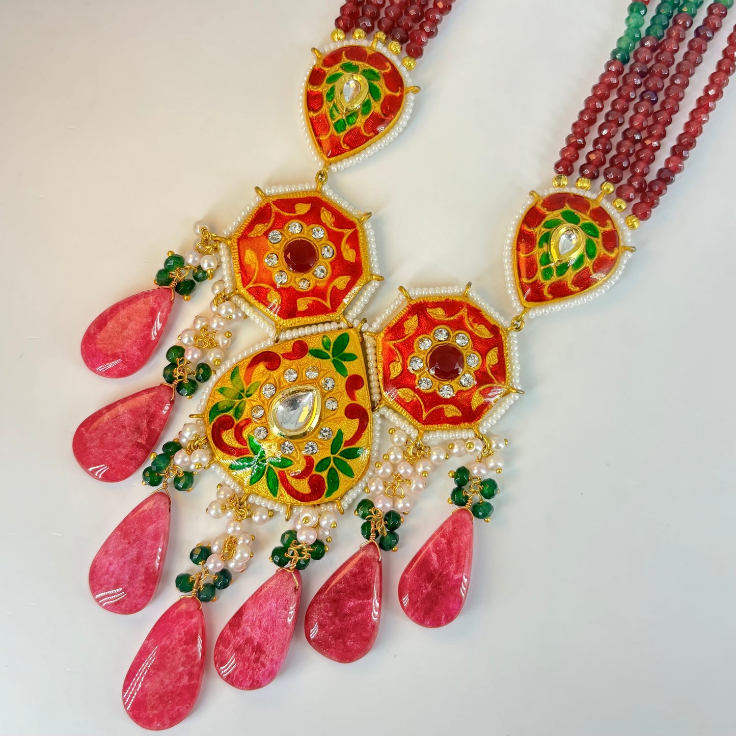 Meenakari & Kundan Beaded Necklace