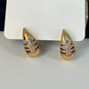 Gold-Plated Teardrop Stud Earrings