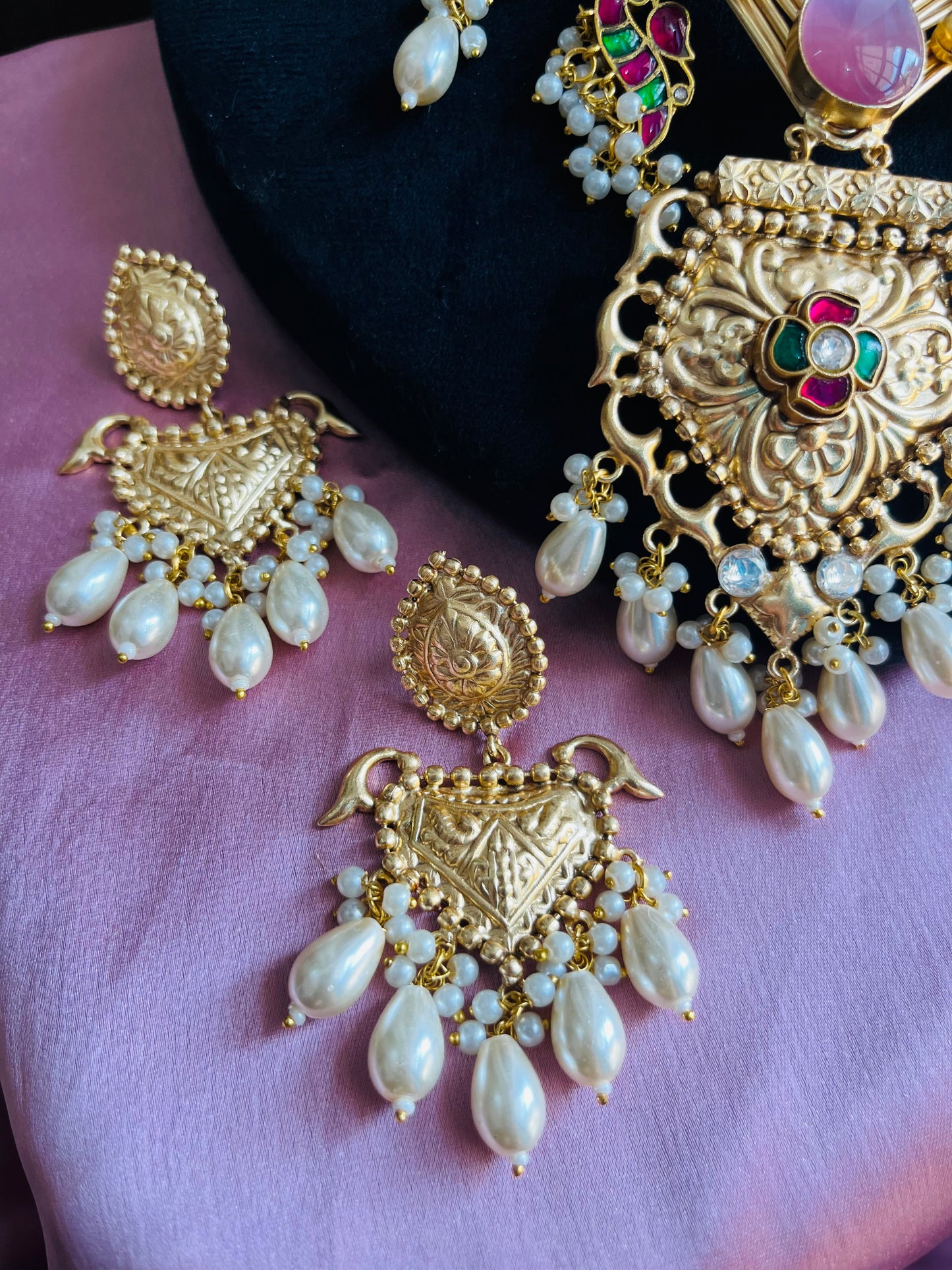 Pachi kundan Handmade hasuli