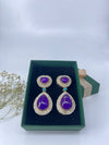 Doublet stone earring