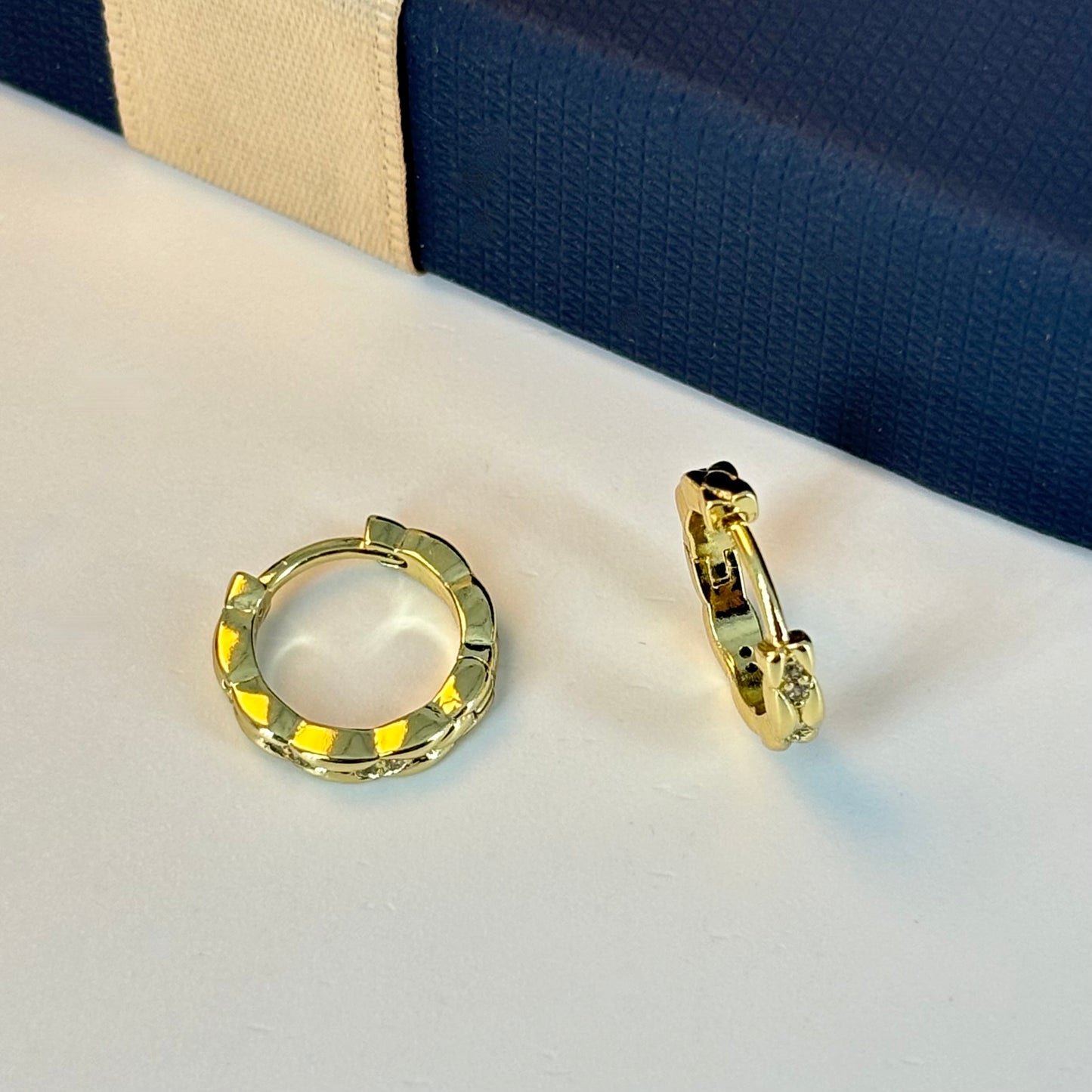 Gold Look-Alike Small Hoop Earring