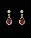 Ruby Teardrop Earrings