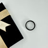 Sleek Black Band Ring