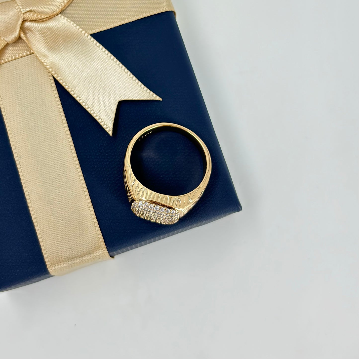 Anti-Tarnish Rose Gold-Finish Statement Ring