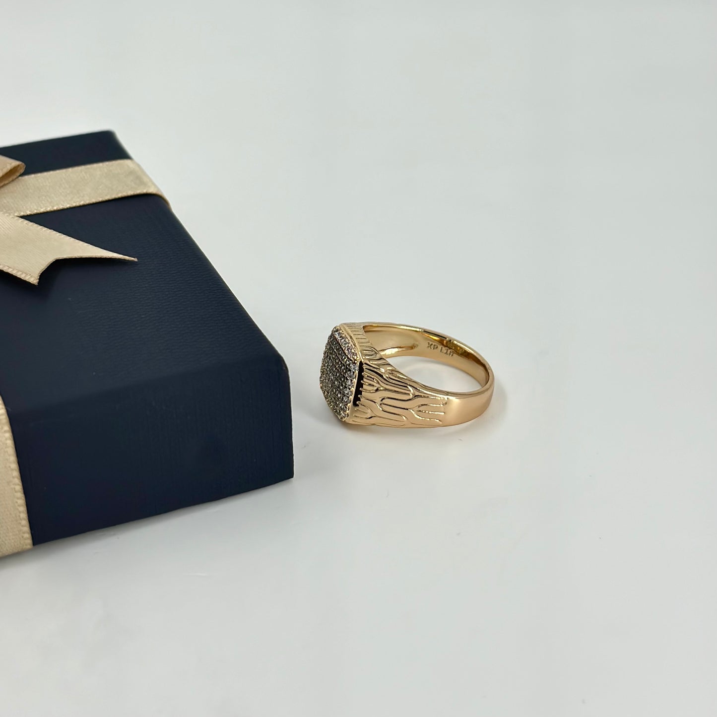 Anti-Tarnish Rose Gold-Finish Statement Ring