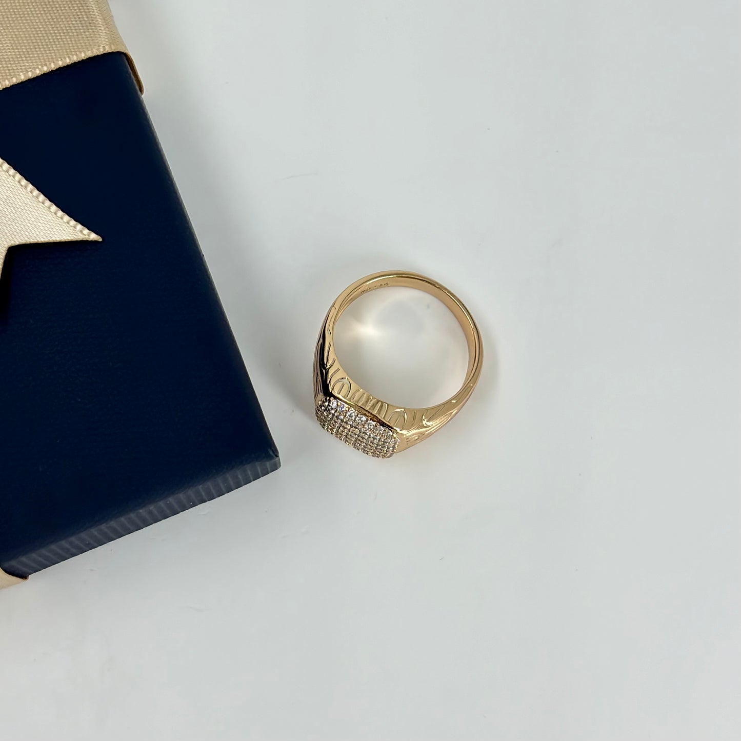 Anti-Tarnish Rose Gold-Finish Statement Ring