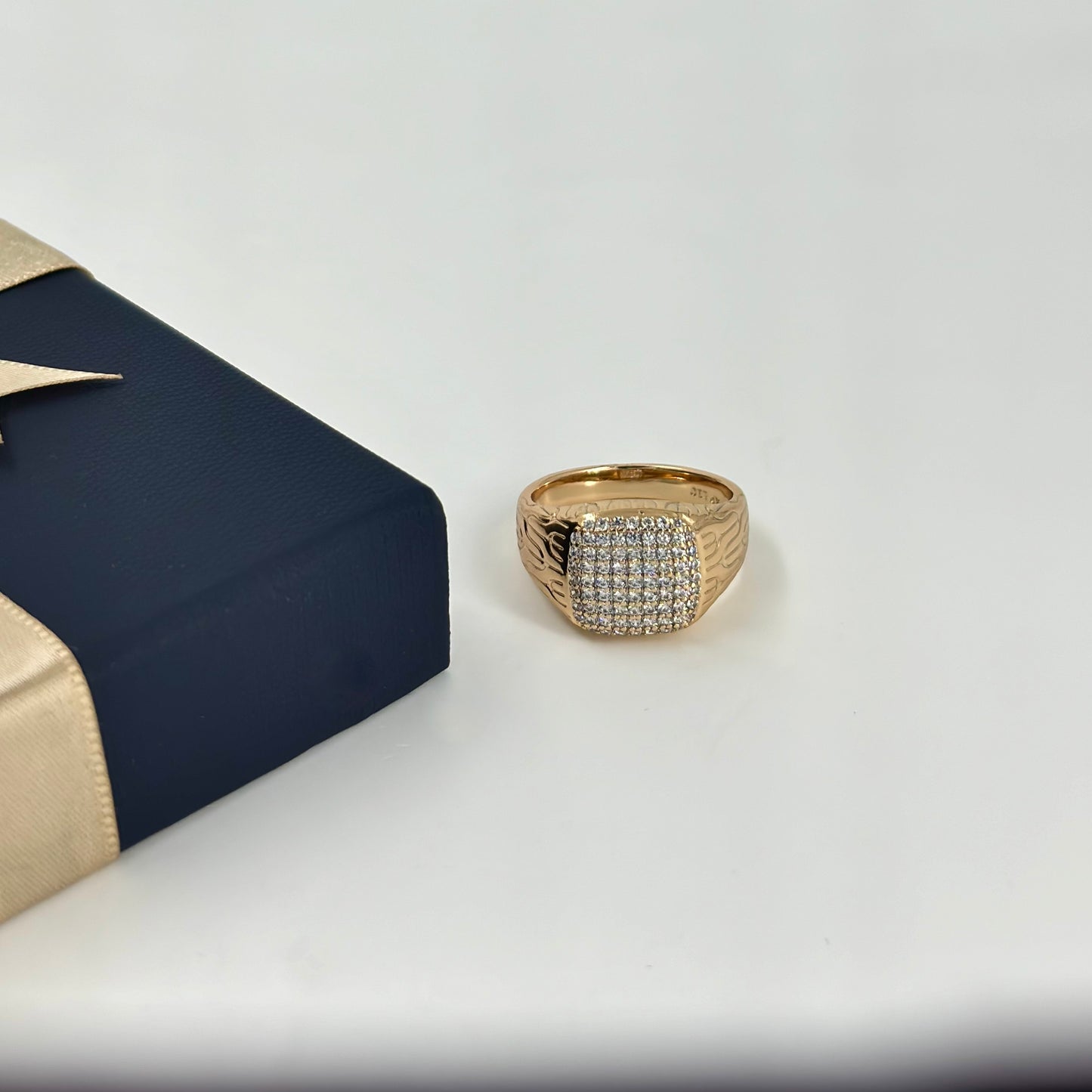 Anti-Tarnish Rose Gold-Finish Statement Ring