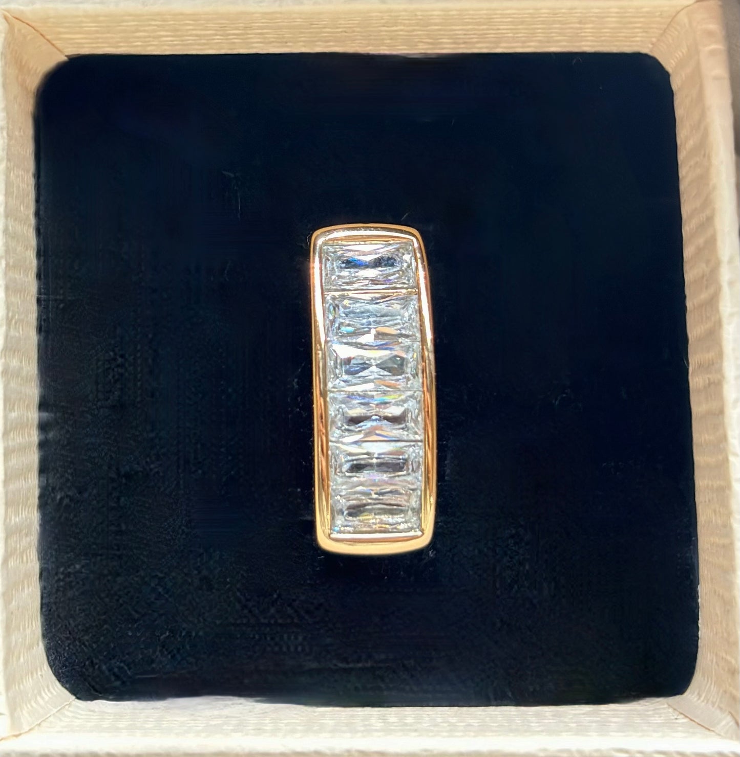 Timeless Rose Gold-Plated CZ Band Ring