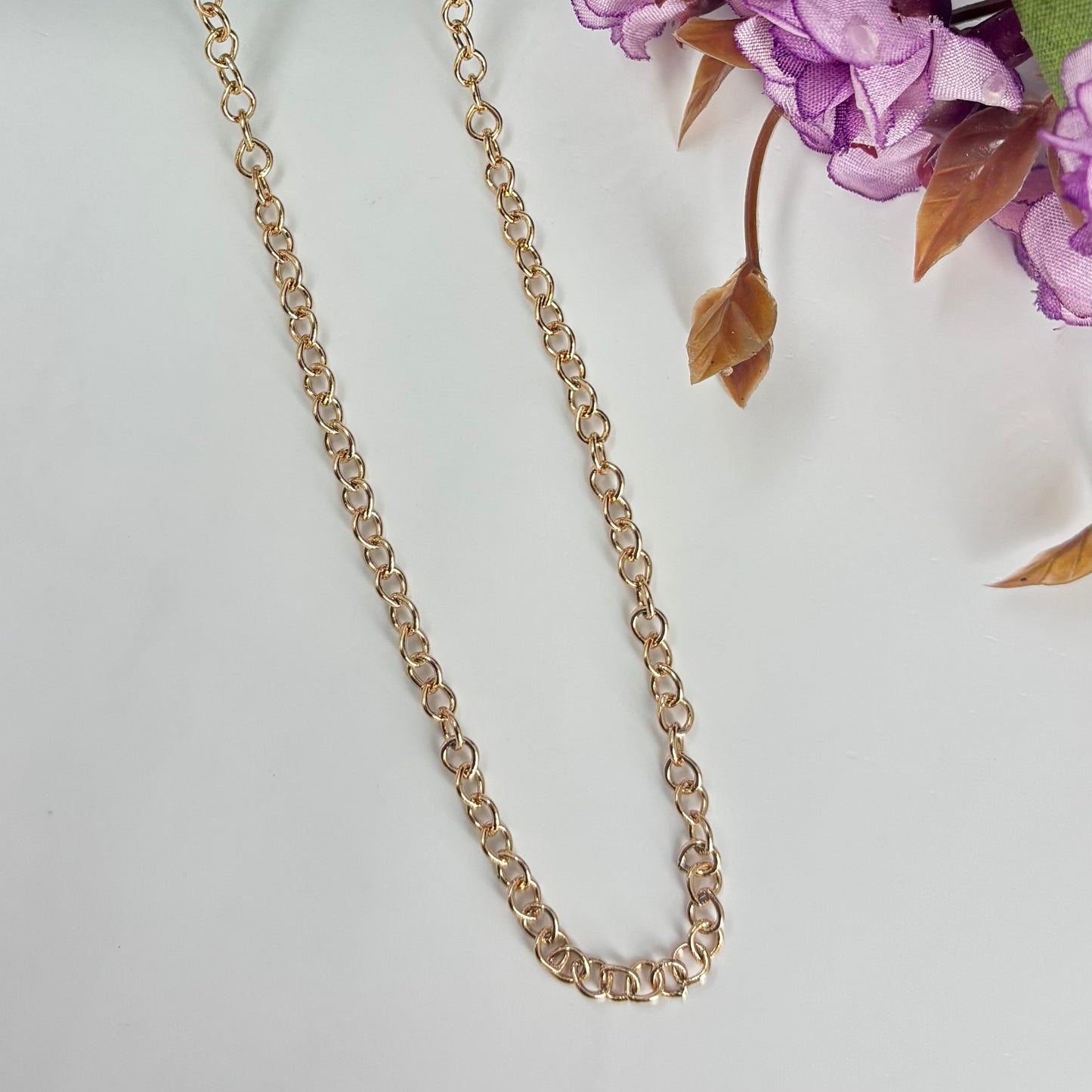 Elegant Rose Gold-Plated Chain