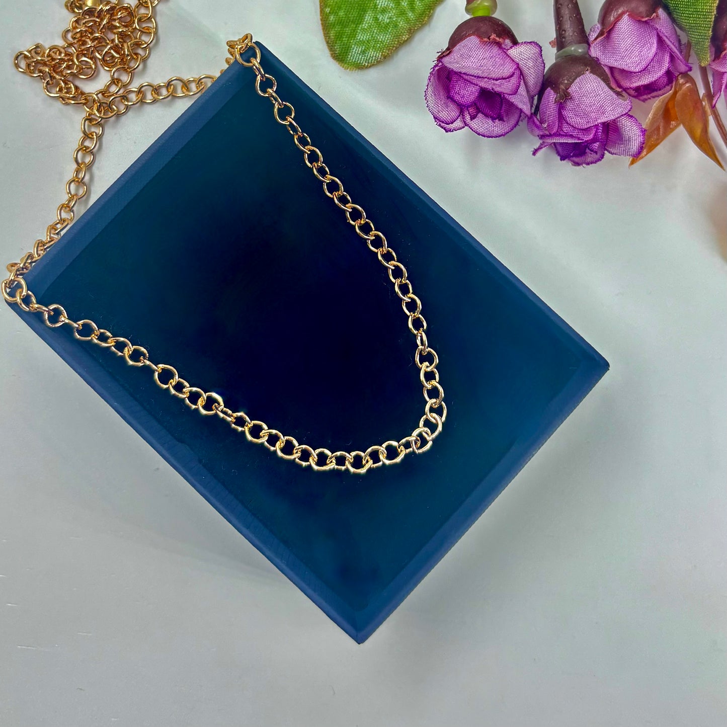 Elegant Rose Gold-Plated Chain