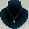 Pink Heart Pendant Necklace