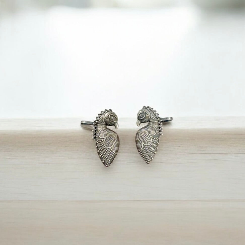Majestic Parrot Ear Cuffs
