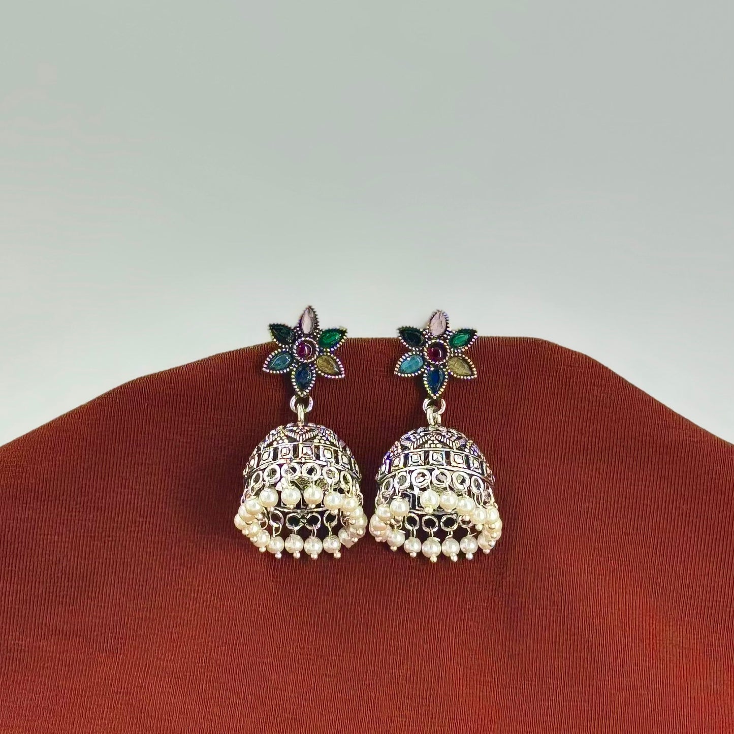 Kundan Jhumka - Colours Available