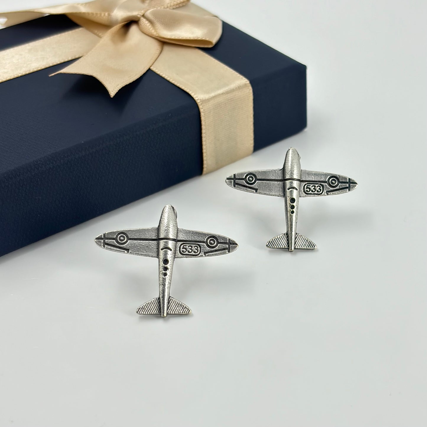 Vintage Aircraft Stud Earrings