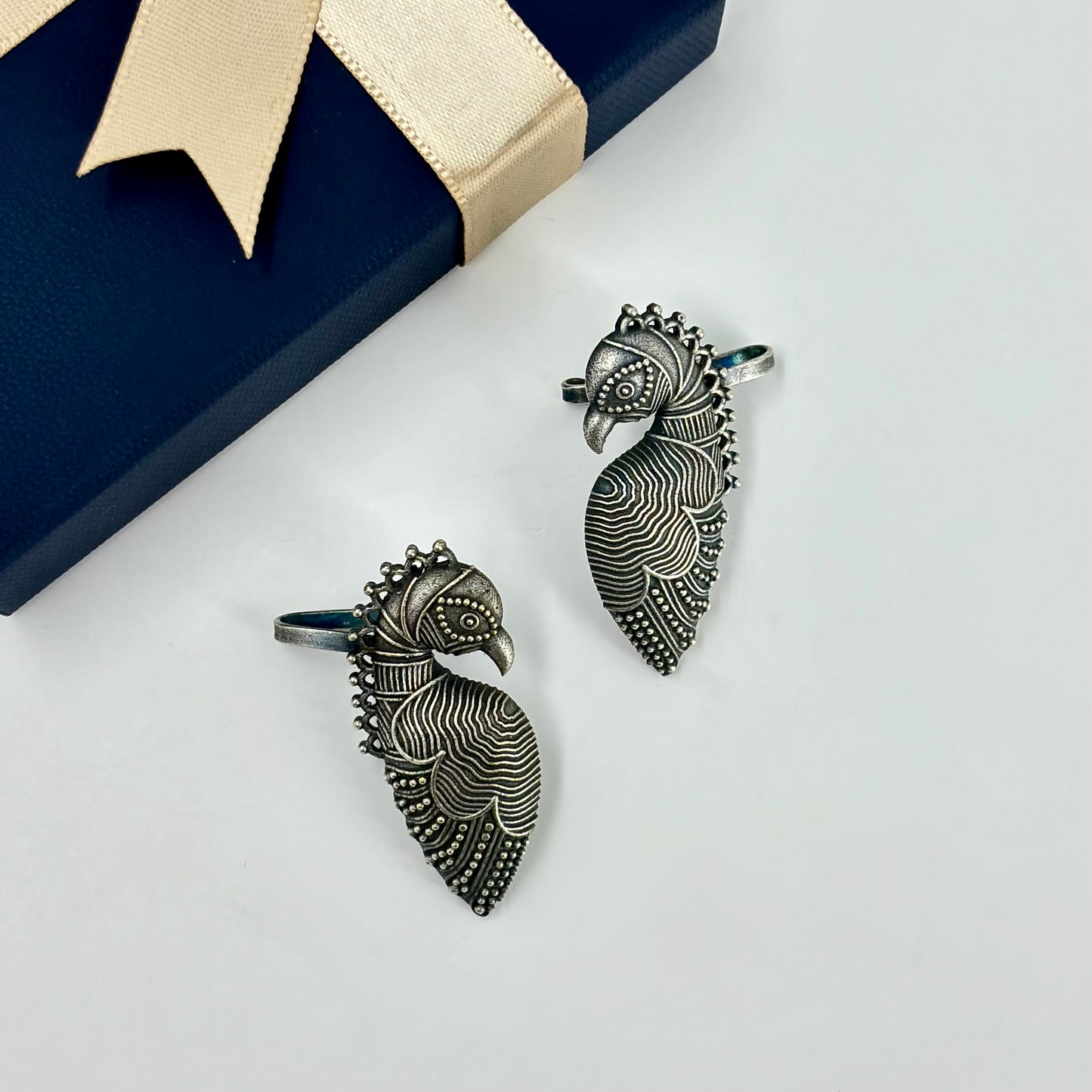 Majestic Parrot Ear Cuffs