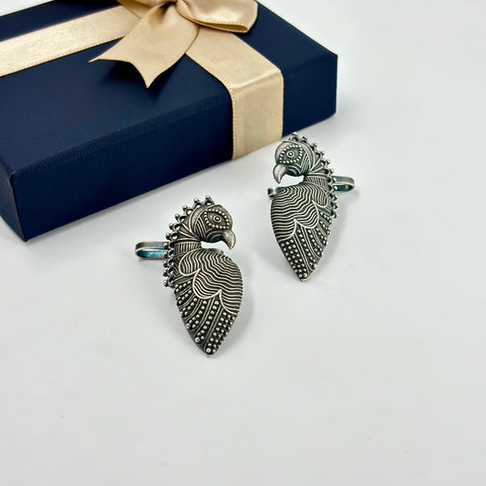 Majestic Parrot Ear Cuffs
