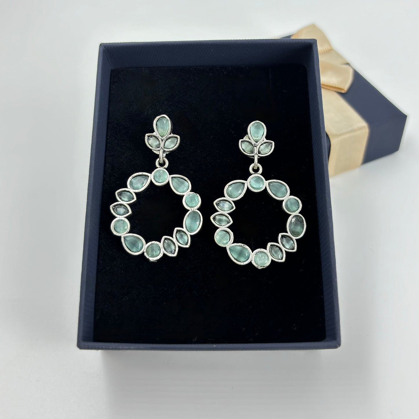 Vibrant Multistone Hoop Earrings