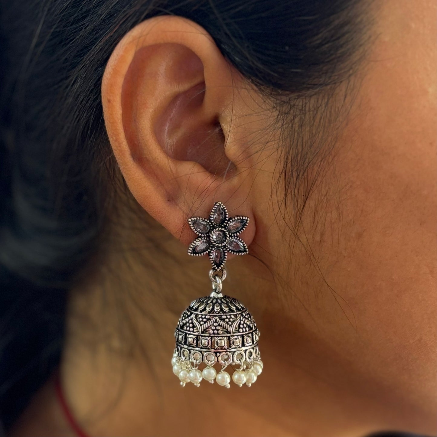 Kundan Jhumka - Colours Available