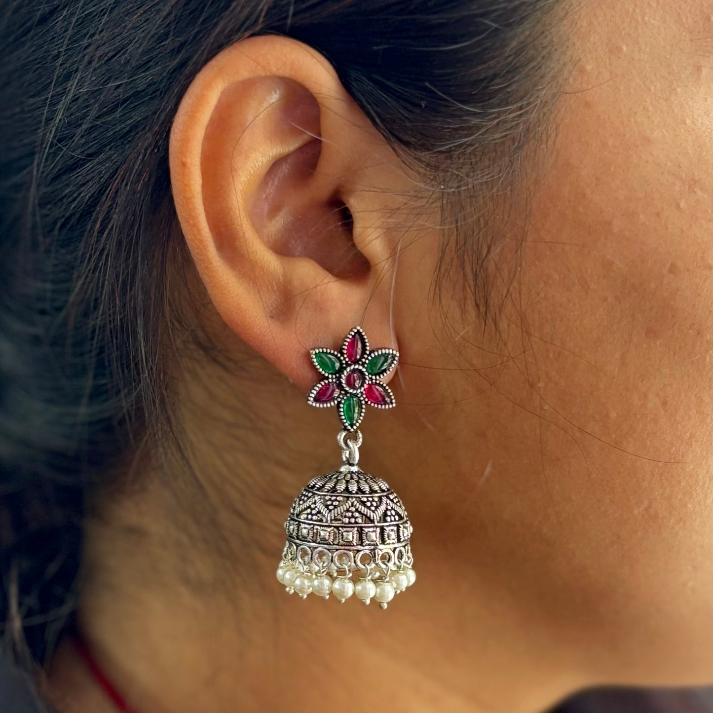 Kundan Jhumka - Colours Available