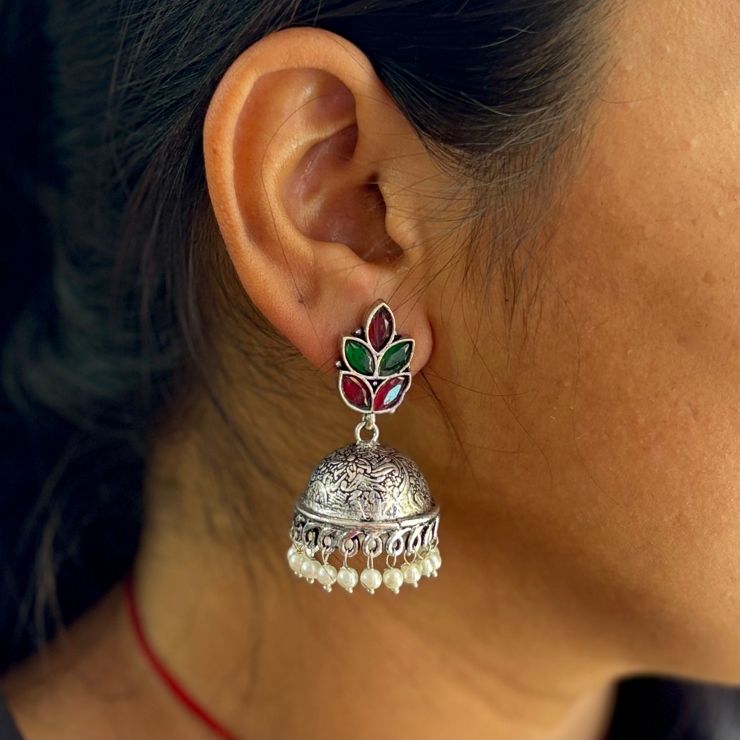 Kundan Jhumka - Colours Available