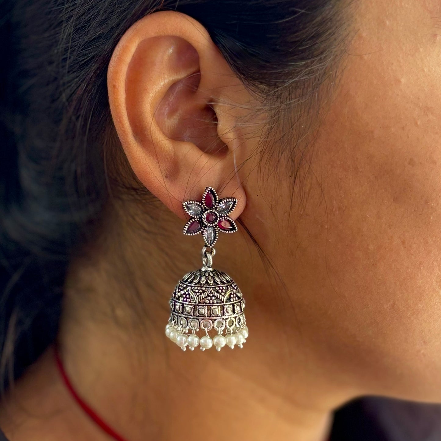 Kundan Jhumka - Colours Available