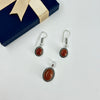 Natural Sunstone pendant & earring set
