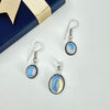 Natural ethereal Moonstone pendant & earring set